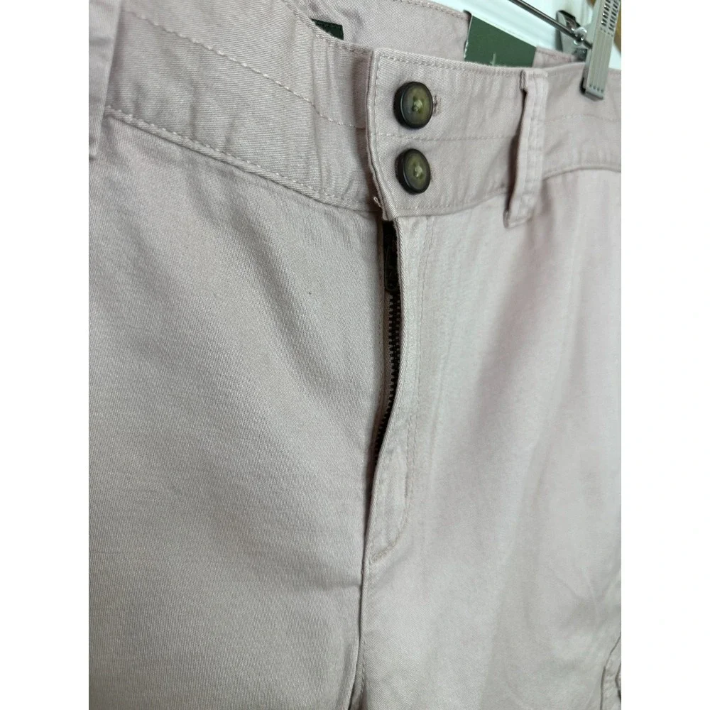 Eddie Bauer Dusty Rose Pink Cotton Twill Cargo Utility Pants Size 10 NWOT Hiking - Picture 4 of 13